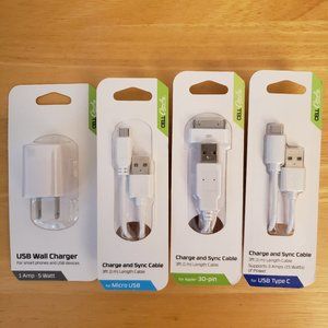 CELLCandy USB Wall Charger and Sync Cables